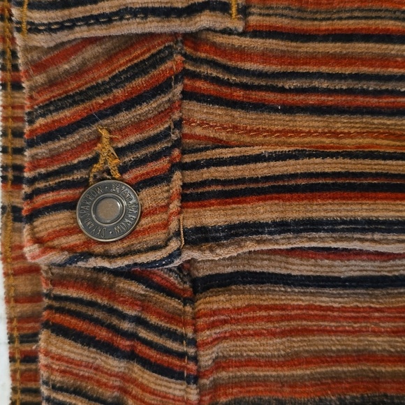 Sky and Sparrow Brown Orange A-Line Mini Skirt - Picture 3 of 4